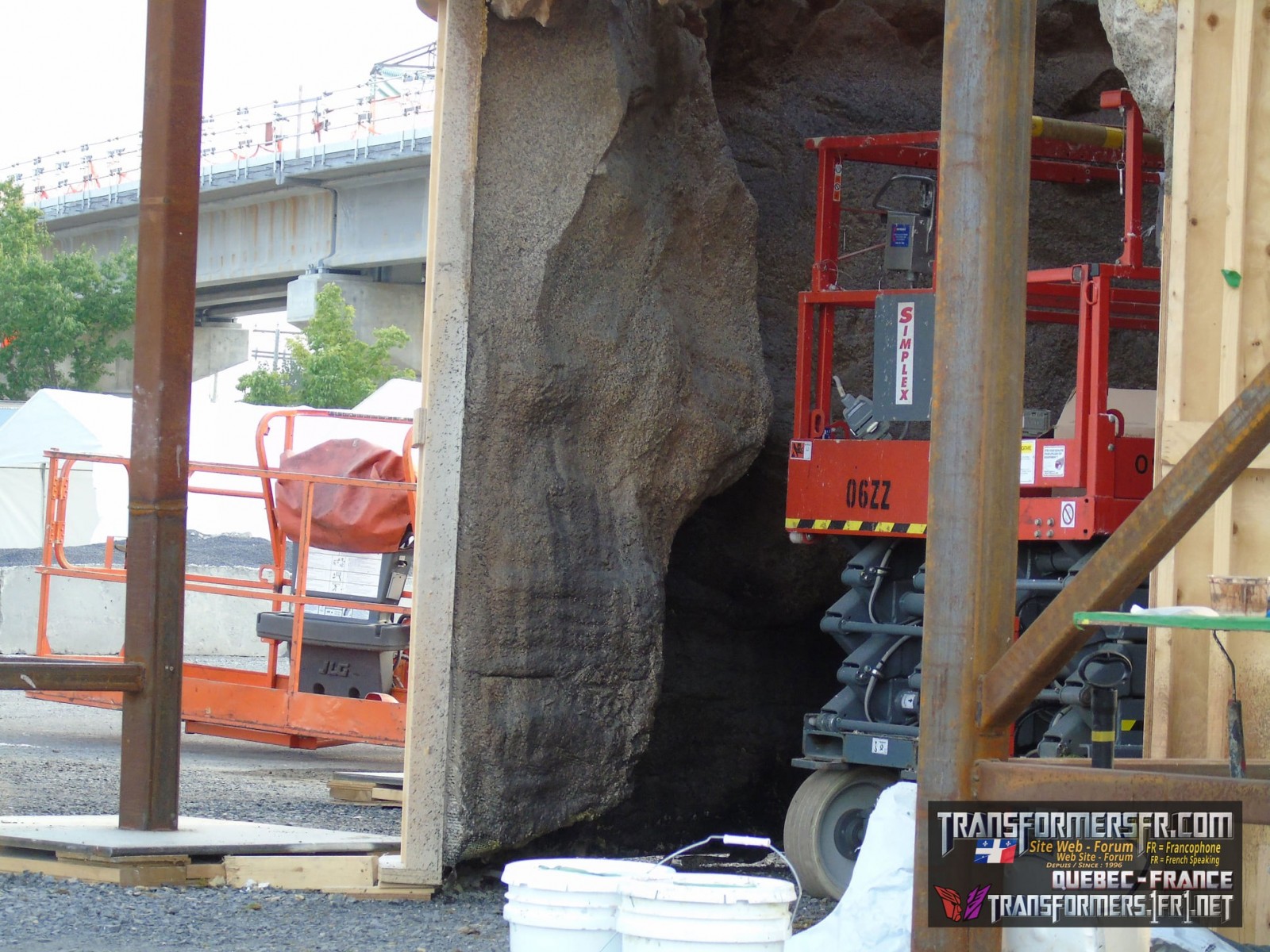 Transformers News: Images of the "Maximal Cave" Being Built for Transformers Rise of the Beasts