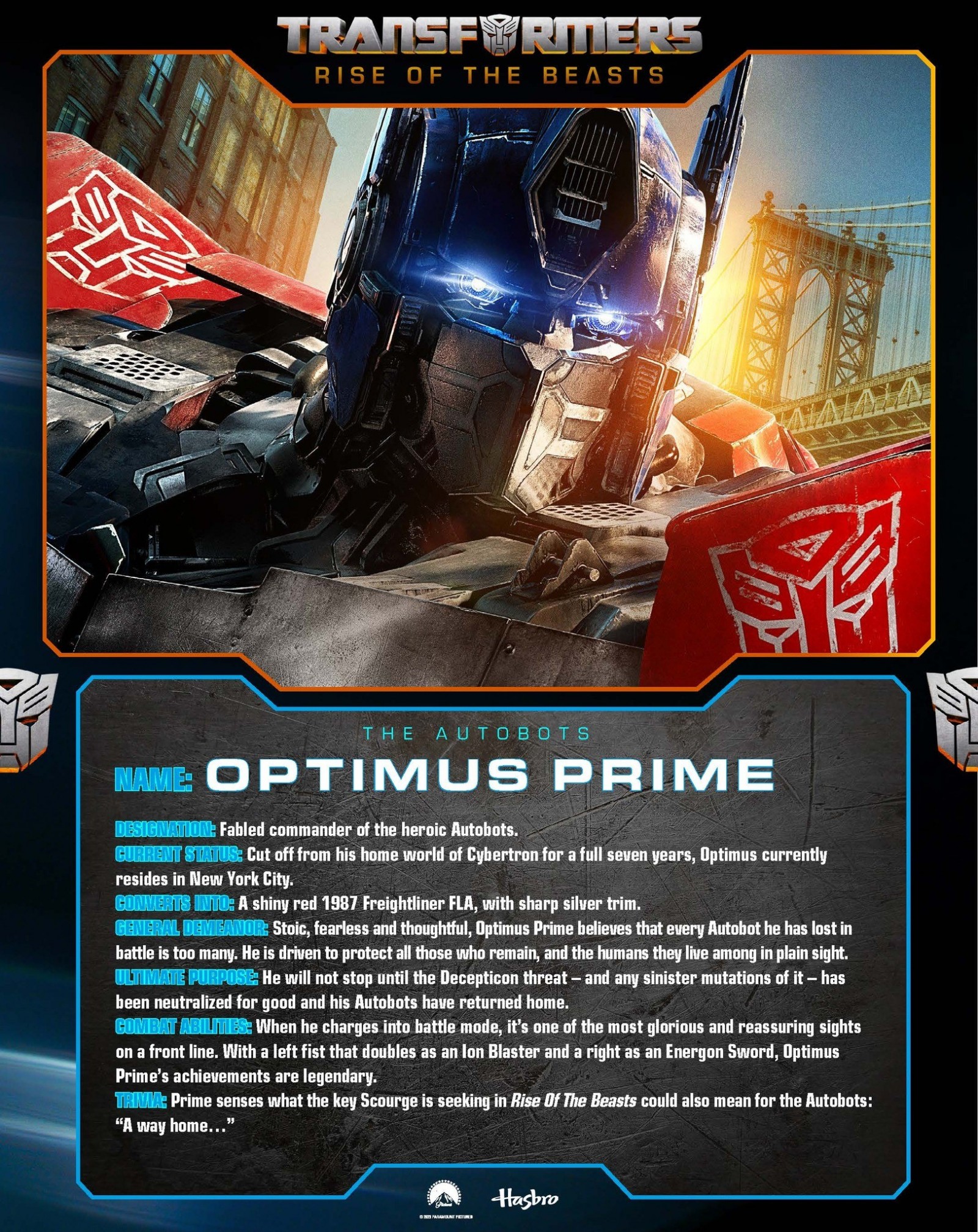 Transformers News: Rise of the Beasts Bios Mention Multiverse and Time Travel Transformers News: Rise of the Beasts Bios Mention Multiverse and Time Travel