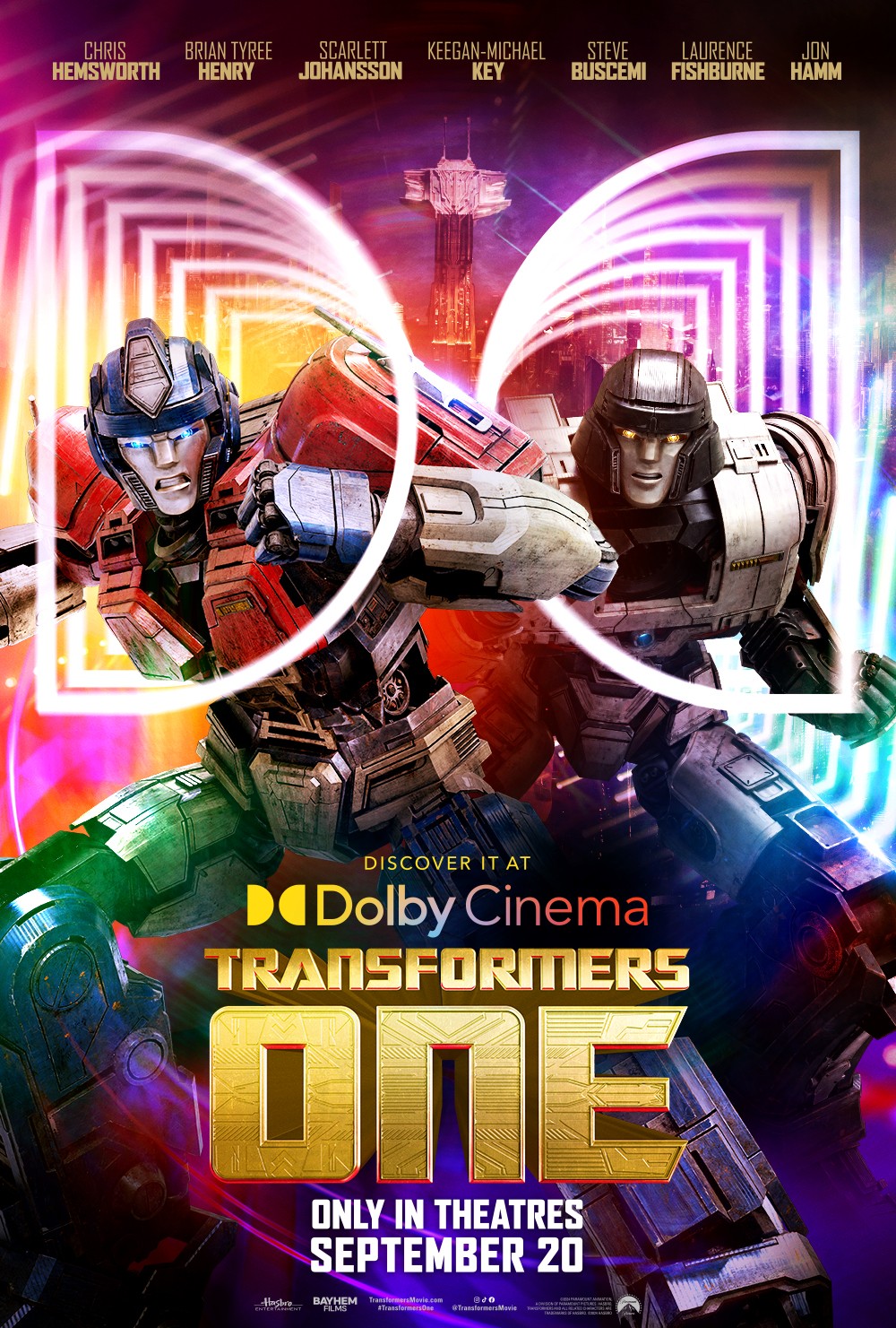 Transformers News: Dolby Cinema reveals their Transformers One poster plus link to buy tickets for their locations