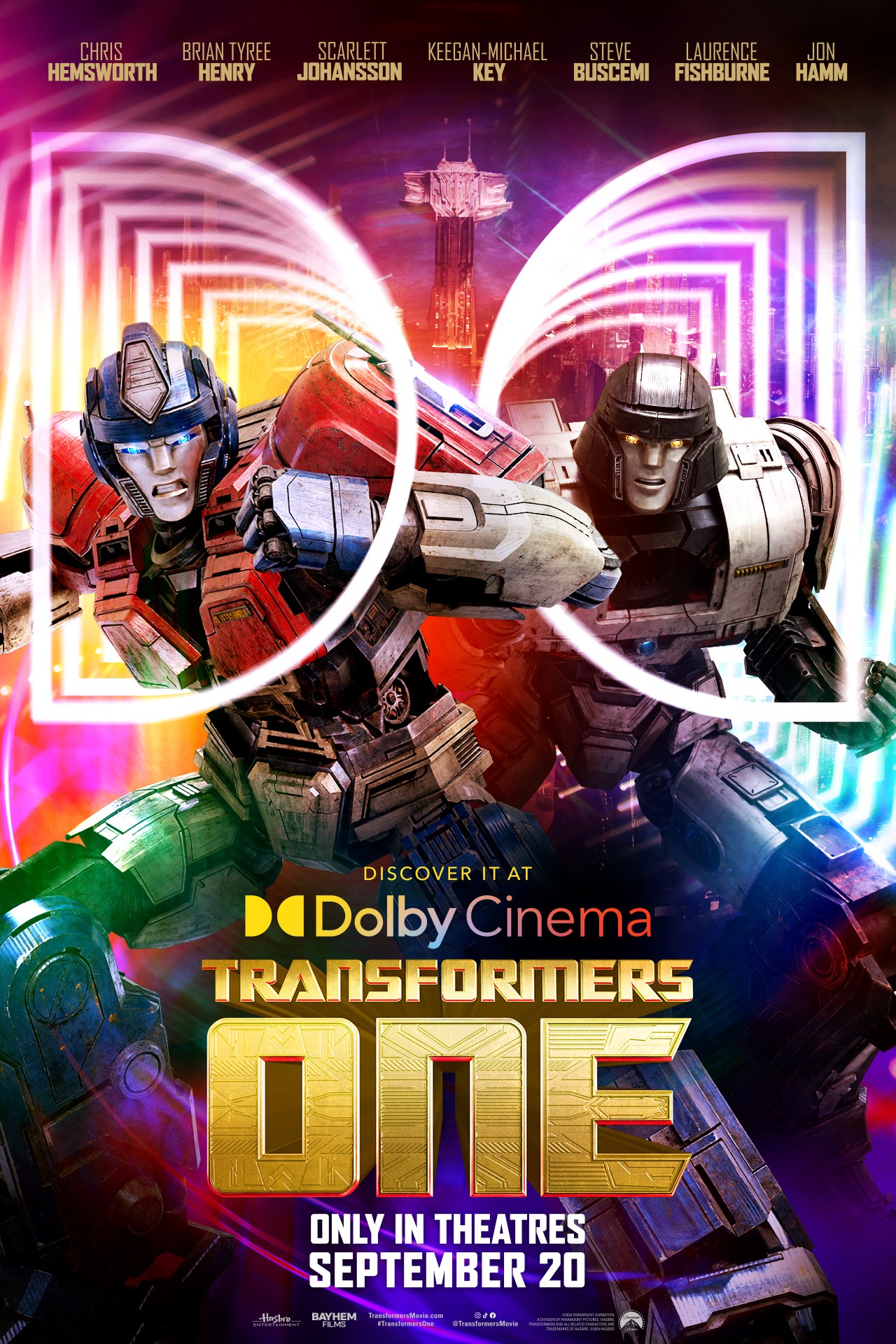 Transformers News: Dolby Cinema reveals their Transformers One poster plus link to buy tickets for their locations