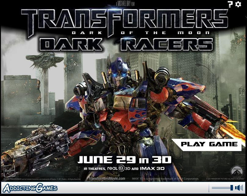 New Transformers DOTM Online Game from Addicting Games: Transformers 3: Dark Racers