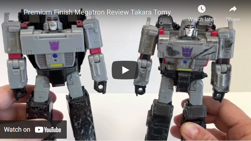 Video Reviews for Premium Finish Optimus Primes, Megatron and Bumblebee