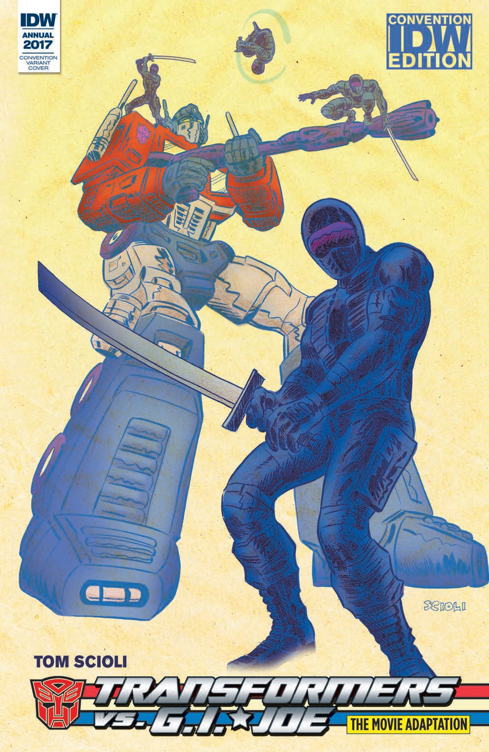 NC Comicon 2017 - IDW Transformers vs. G.I. Joe The Movie Adaptation Released with Exclusive Cover