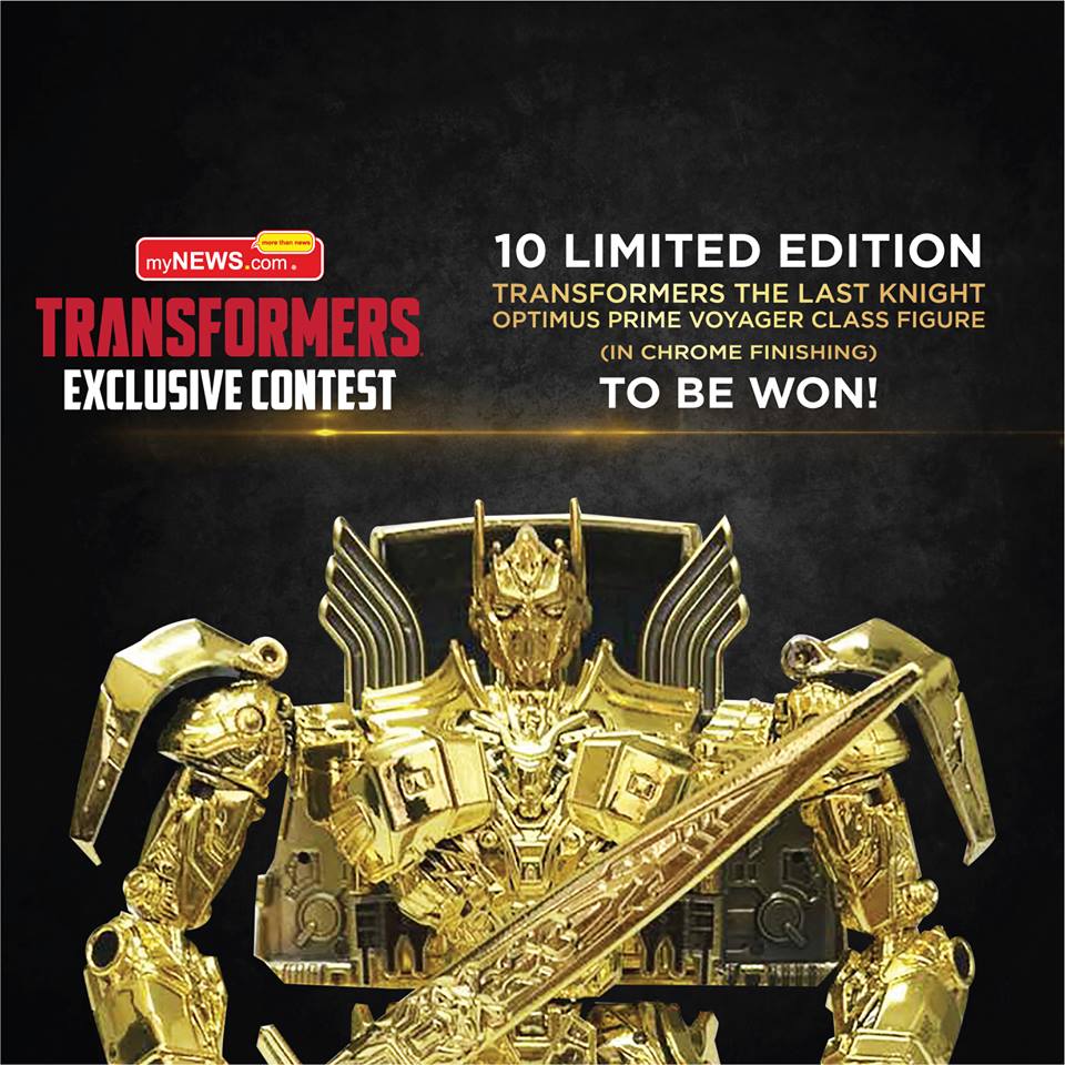 Malaysia myNEWS Limited Edition Gold Optimus Prime Contest