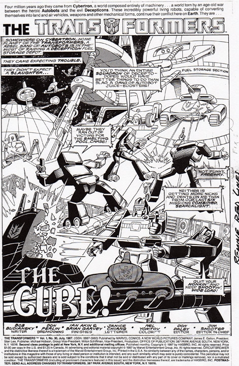 Original Don Perlin Marvel Transformers Art For Sale
