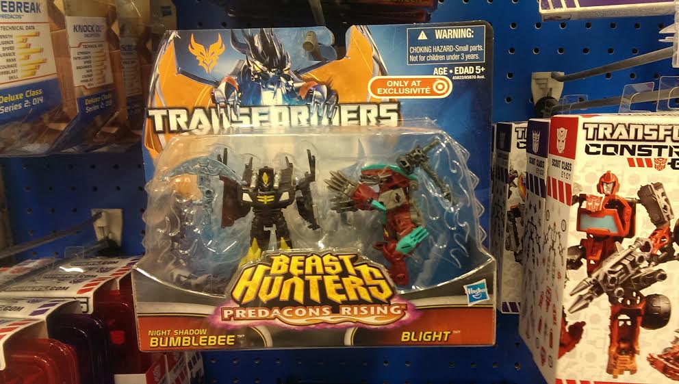 "Predacons Rising" Night Shadow Bumblebee vs. Blight Spotted in Retail