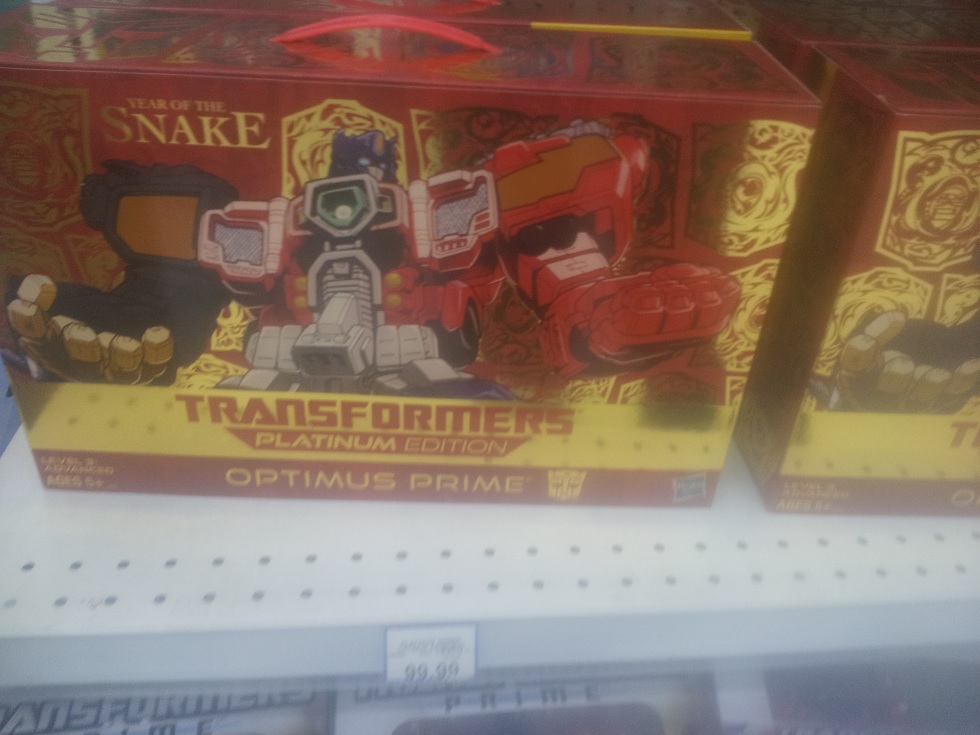 Platinum Series - Year of the Snake Optimus Prime Sighted at Canadian Retail