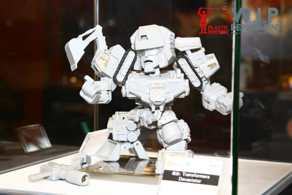 Toy Soul 2014 Reveals Kids Logic G1 Devastator and Age of Extinction Grimlock Super Deformed Figures