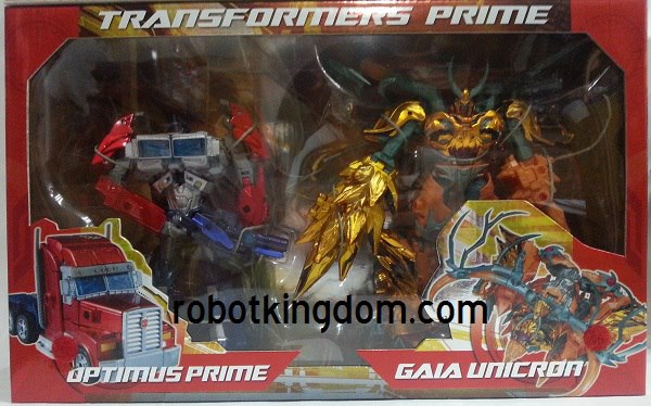 In-Package Images: Takara Tomy Transformers Prime Arms Micron Optimus Prime & Gaia Unicron