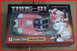 Youtube Video of ImpossibleToys TRNS-01 - Valkyrie (aka Arcee).  Paradron Medic is Coming Next!