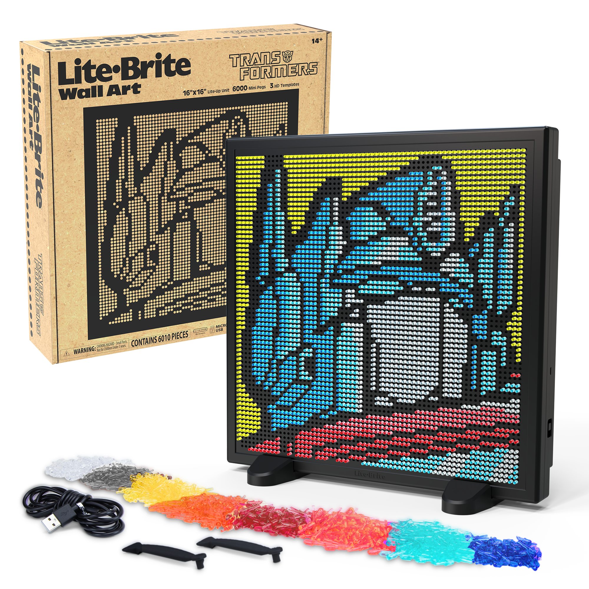 Hasbro Introduces Mega-Sized Transformers Lite-Brite Wall Art + Preorders