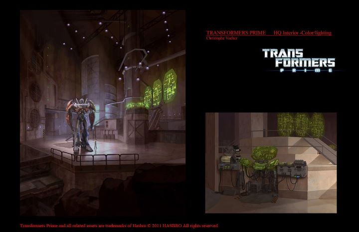 Transformers Prime Concept Art by Christophe Vacher