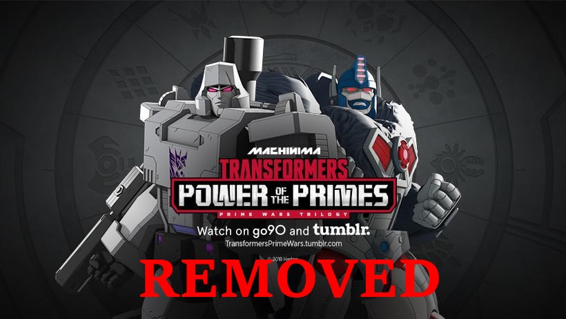 Machinima Prime Wars Trilogy episodes privatized on YouTube and removed from Tumblr