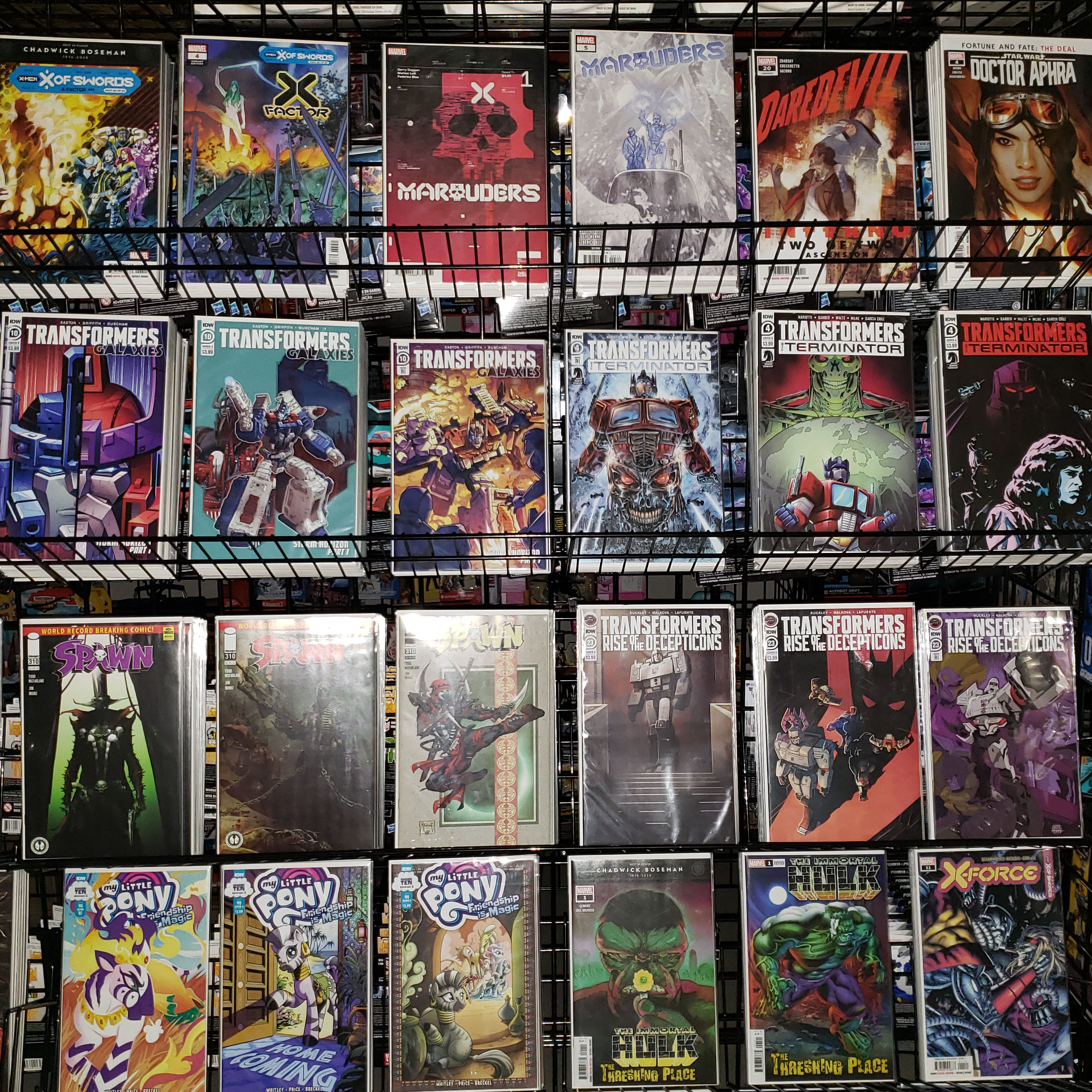 New Transformers, GI Joe, TMNT, Pony and other comic books in stock at the Seibertron Store