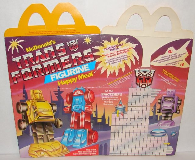 Top 5 Transformers Themed McDonald's Happy Meal Fast Food Premiums