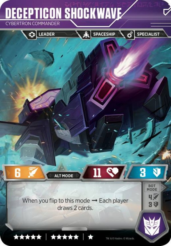 Q&A on the Transformers Trading Card game Instagram and Shockwave Alt mode reveal