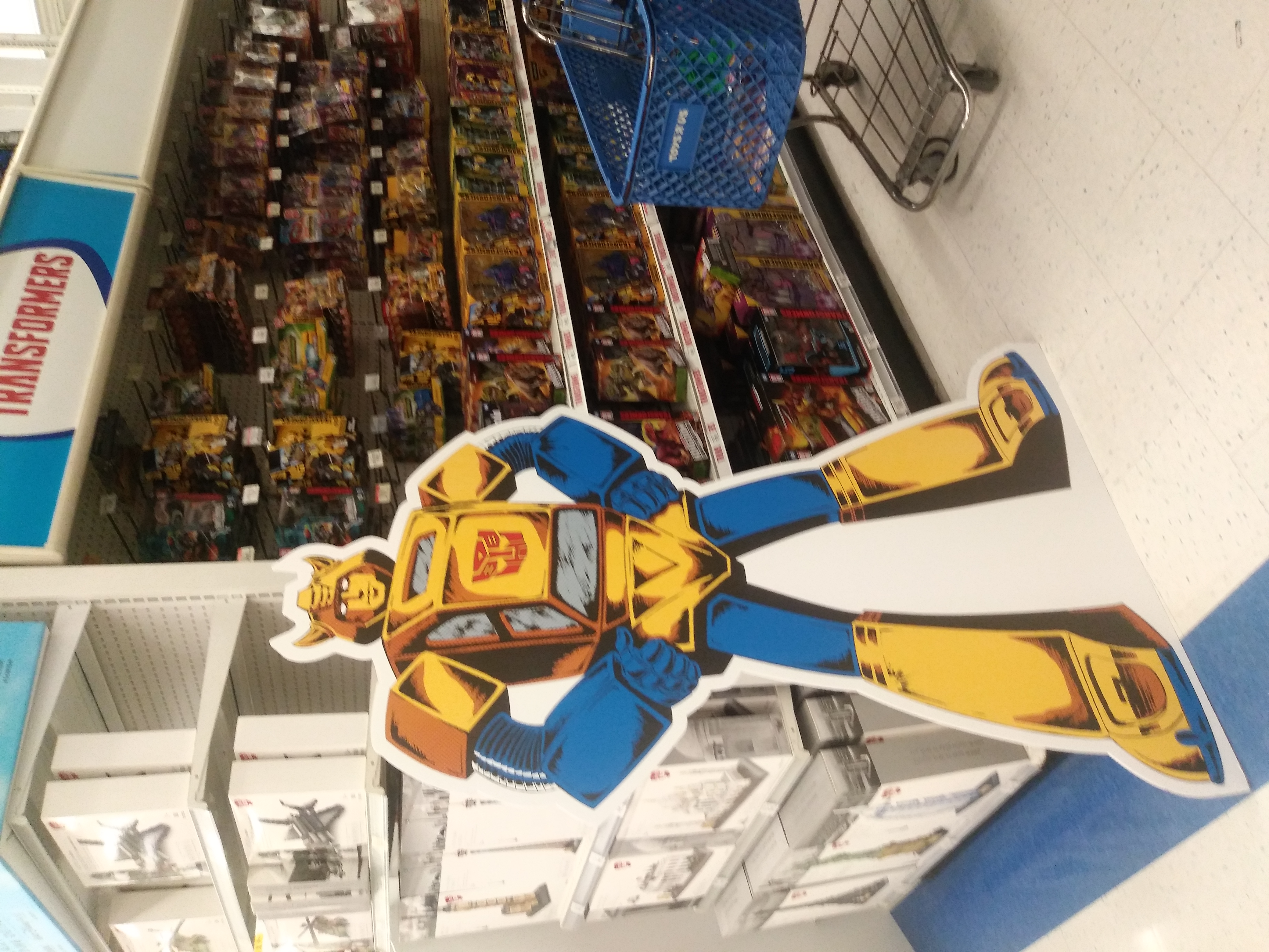 Marvel G1 Bumblebee Standee at Toysrus Canada
