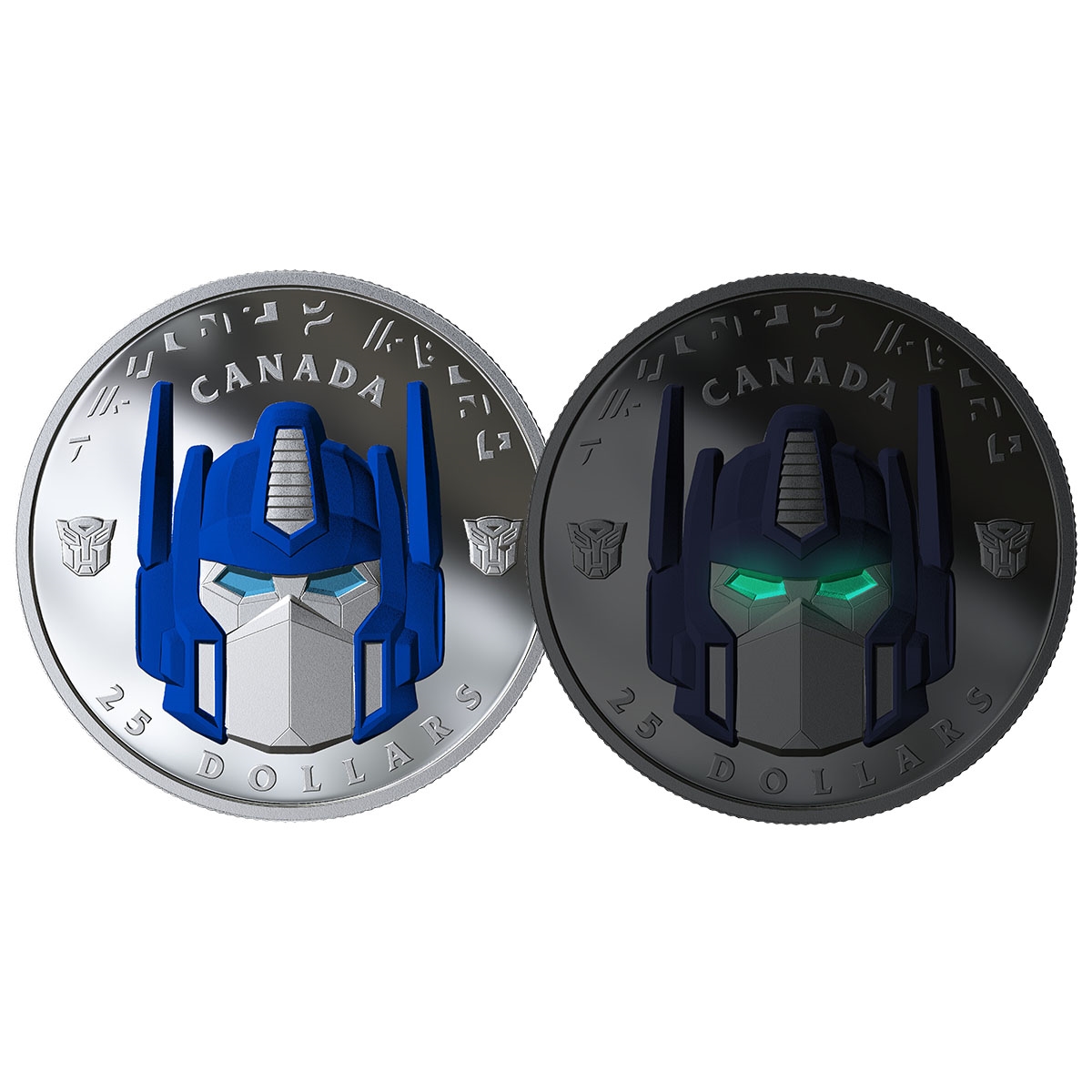 Canadian Mint Issues Official Optimus Prime Quarter and $25 Coin
