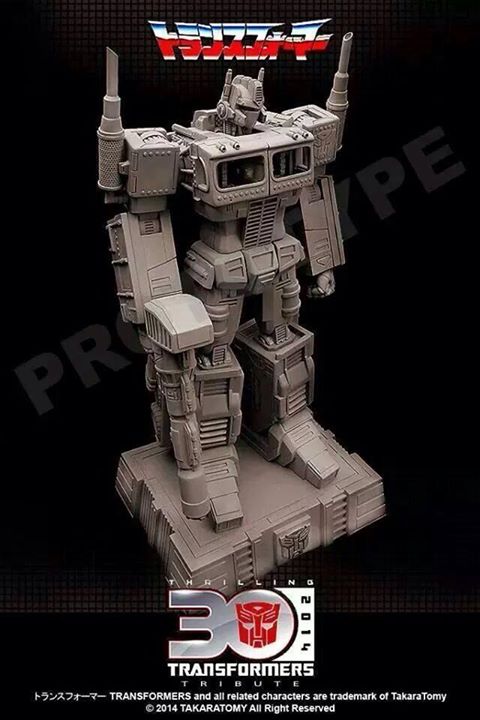 Takara Tomy Thrilling 30 Transformers Tribute Optimus Prime Statue Prototype Image