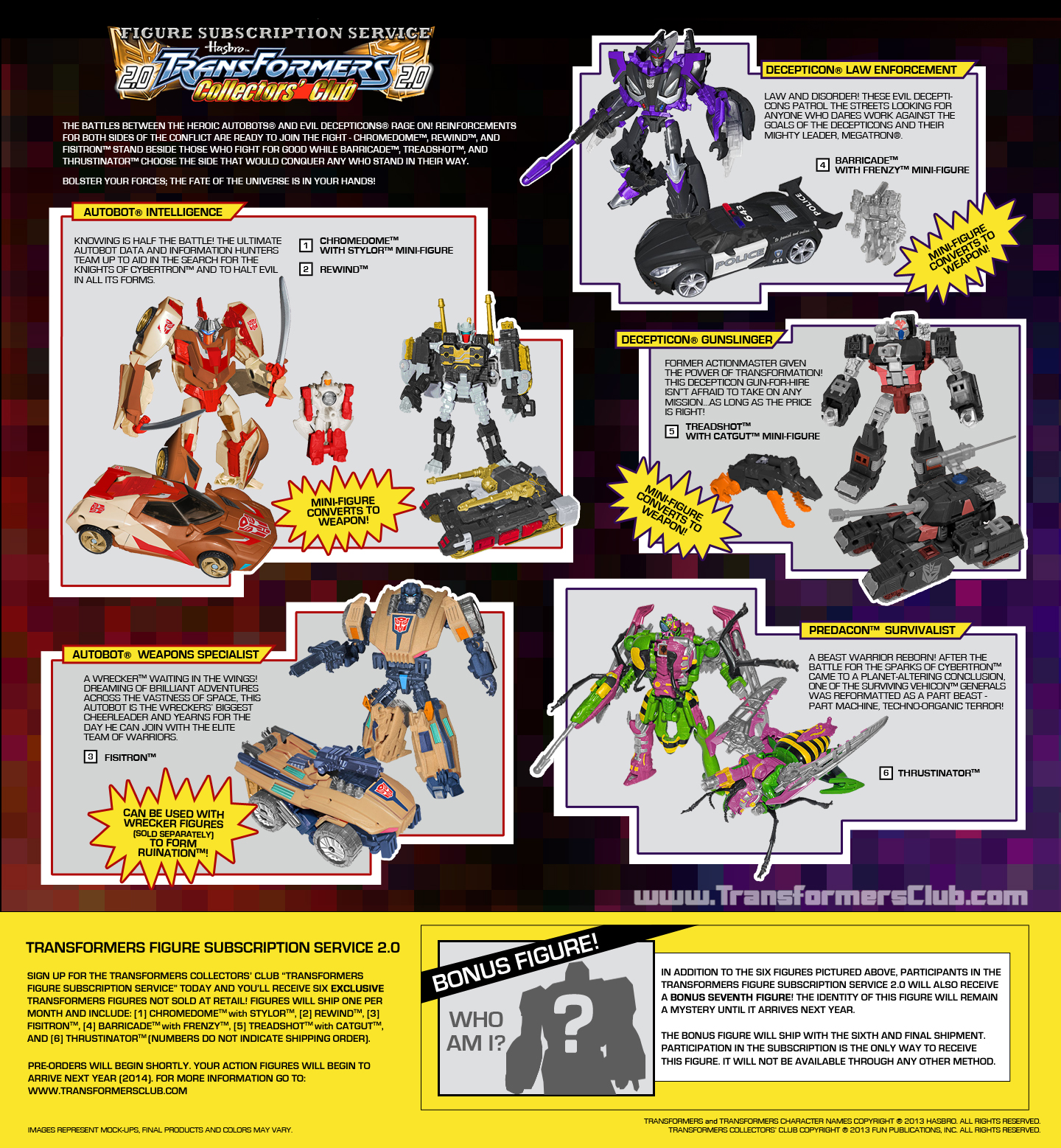 Transformers Figure Subscription Service 2.0 order page is now live!