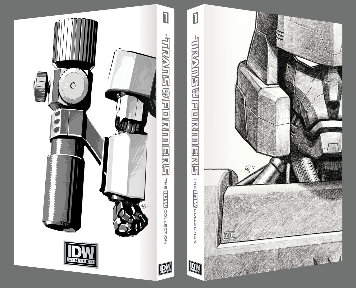 Cover and Traycase Preview of the First IDW Limited Transformers Book