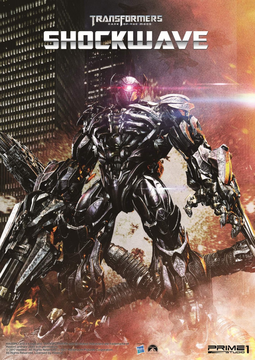 Prime 1 Studio MMTFM-14 Transformers Dark of the Moon Shockwave Unboxing