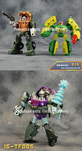 New Images of iGear's MW-03 Hench, MW-04 UFO, and IG-TF005 Sharkticon