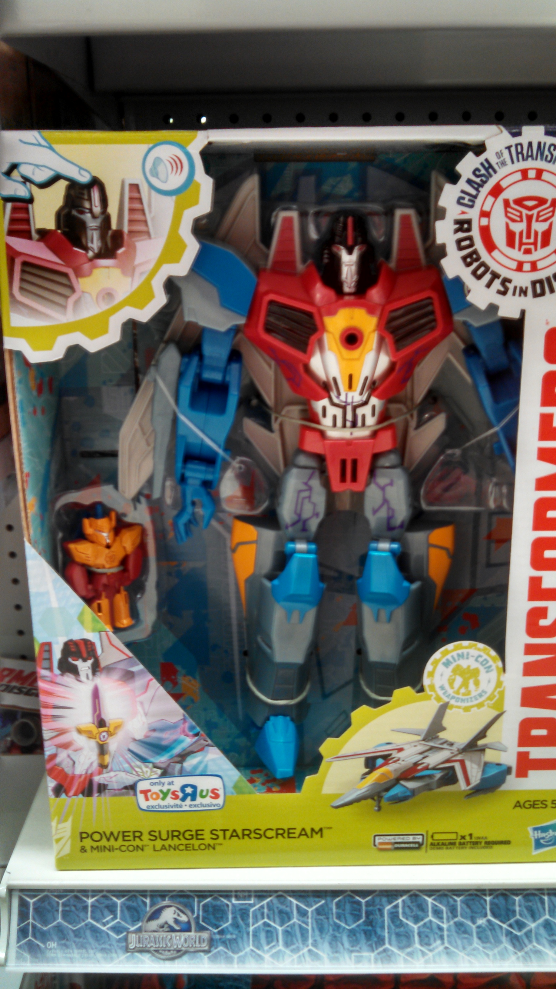Transformers: Robots in Disguise Power Surge Starscream, Deluxe Optimus, Paralon, Starscream, Stasis Pod 2-Pack at US Retail