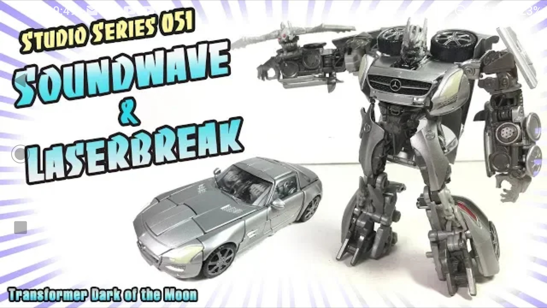 New Video Review of Transformers Studio Series #51 Deluxe Class DotM Soundwave