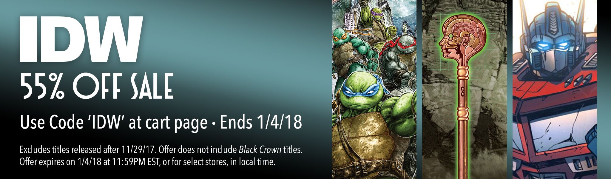 Comixology IDW 55% Off Sale Including Many Transformers Titles