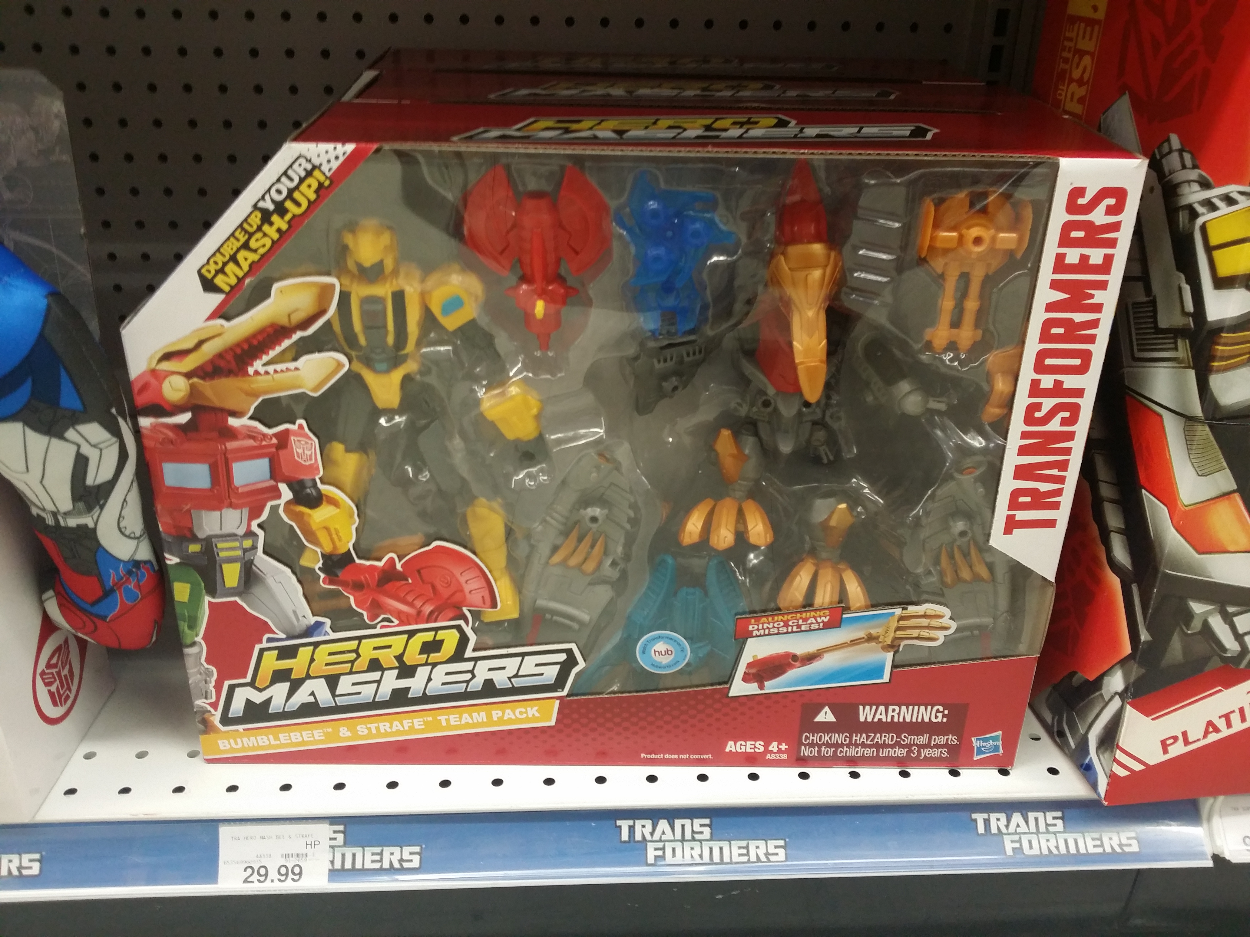 Hero Mashers Bumblebee and Strafe Team Pack Spotted at Retail