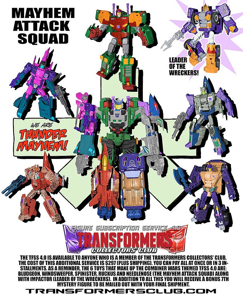 TFCC Subscription Service 4.0 - Mayhem Attack Squad THUNDER MAYHEM Combiner Revealed (Update with new photo)