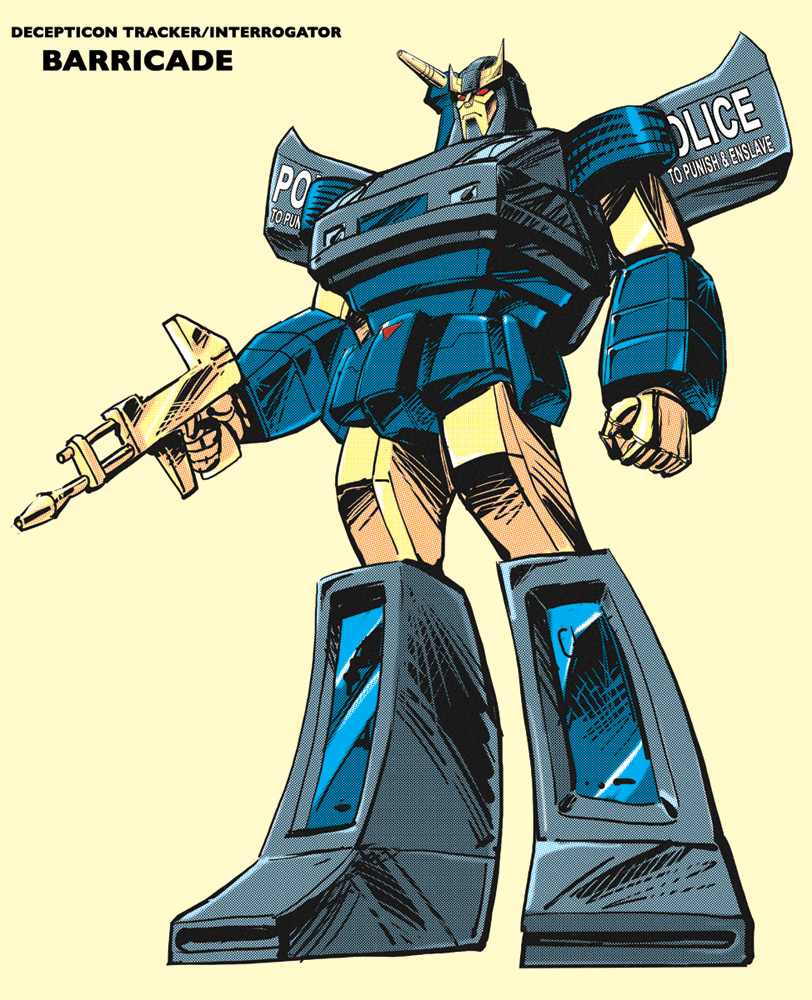 G1 Style Barricade and Neo-Seeker Art from Guido Guidi