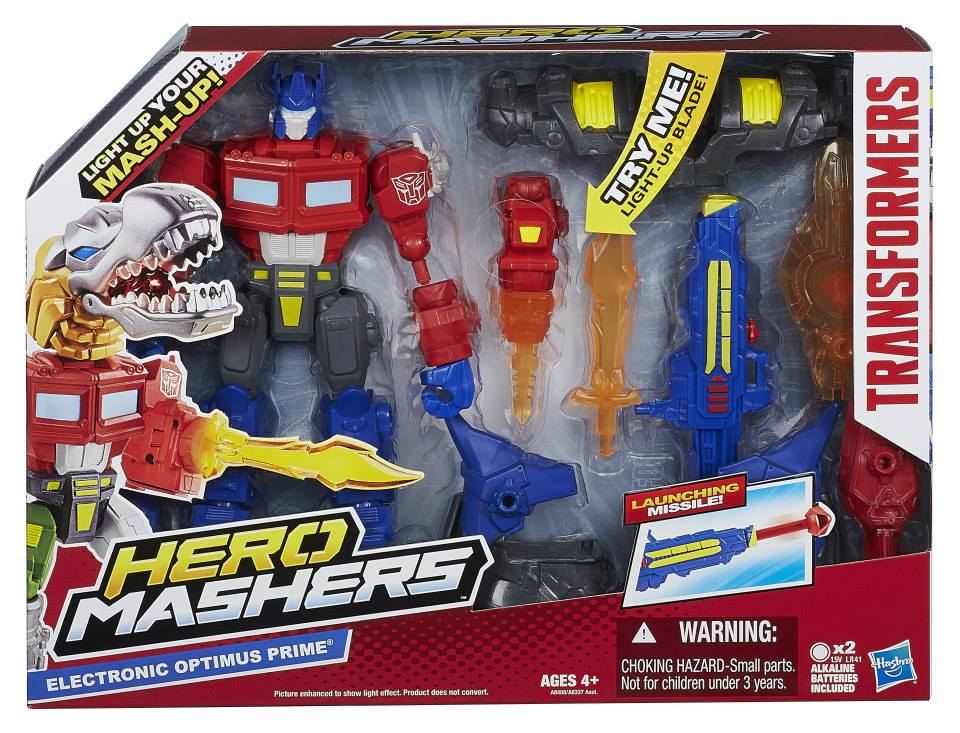 Official Images Hero Mashers Electronic Optimus Prime