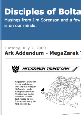 Ark Addendum:  'MegaZarak Transforms' (Base Mode)