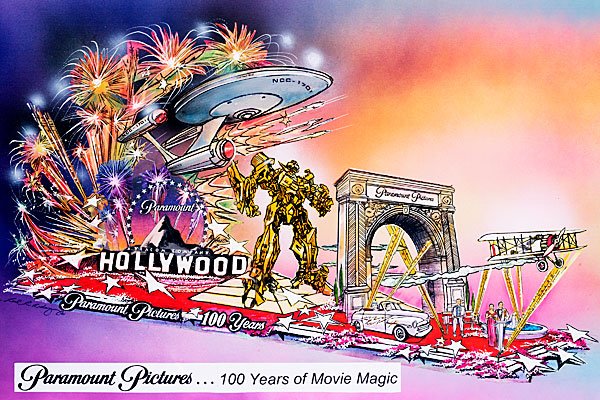 Movie Universe Bumblebee to Appear on Paramount  2012 Rose Parade Float