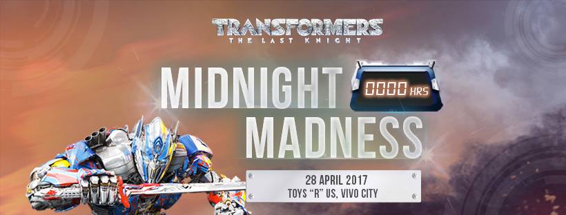 Hasbro Singapore Transformers: The Last Knight Toys Midnight Madness Event