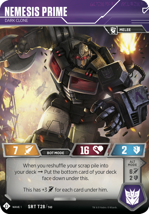 Transformers Trading Card Game Matrix of Leadership, Jetfire, Dinobot Sludge & Nemesis Prime Reveal