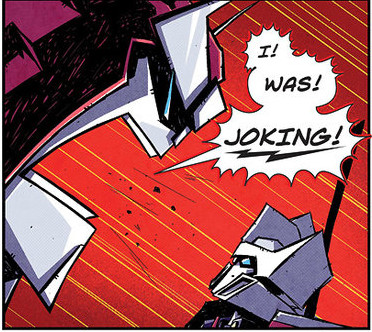 IDW Transformers More than Meets the Eye #22 Deleted Scene - Art by Josh Burcham