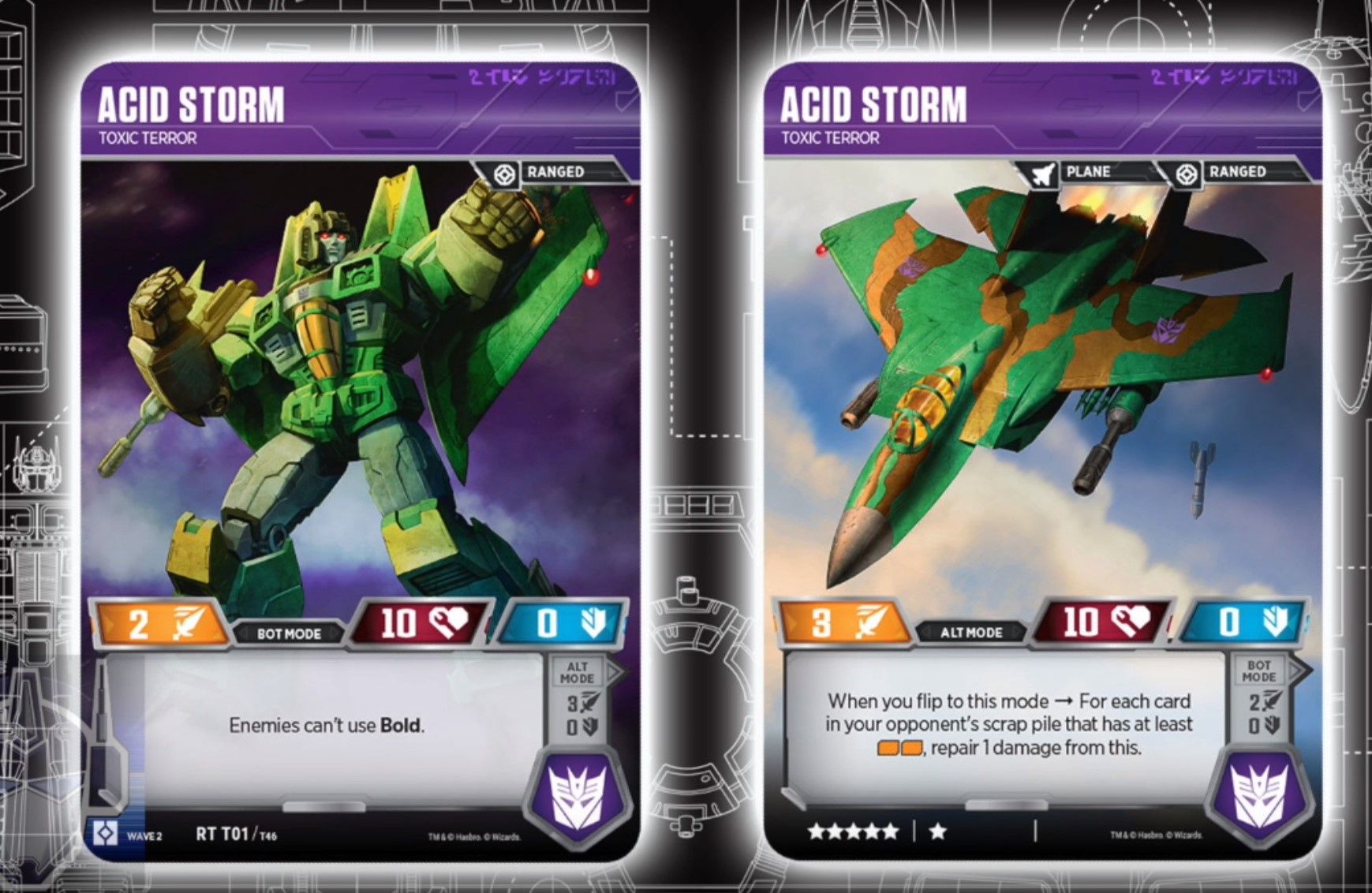 Acid Storm Art and Thrust, Nova Star Revealed For Transformers Trading Card Game and More