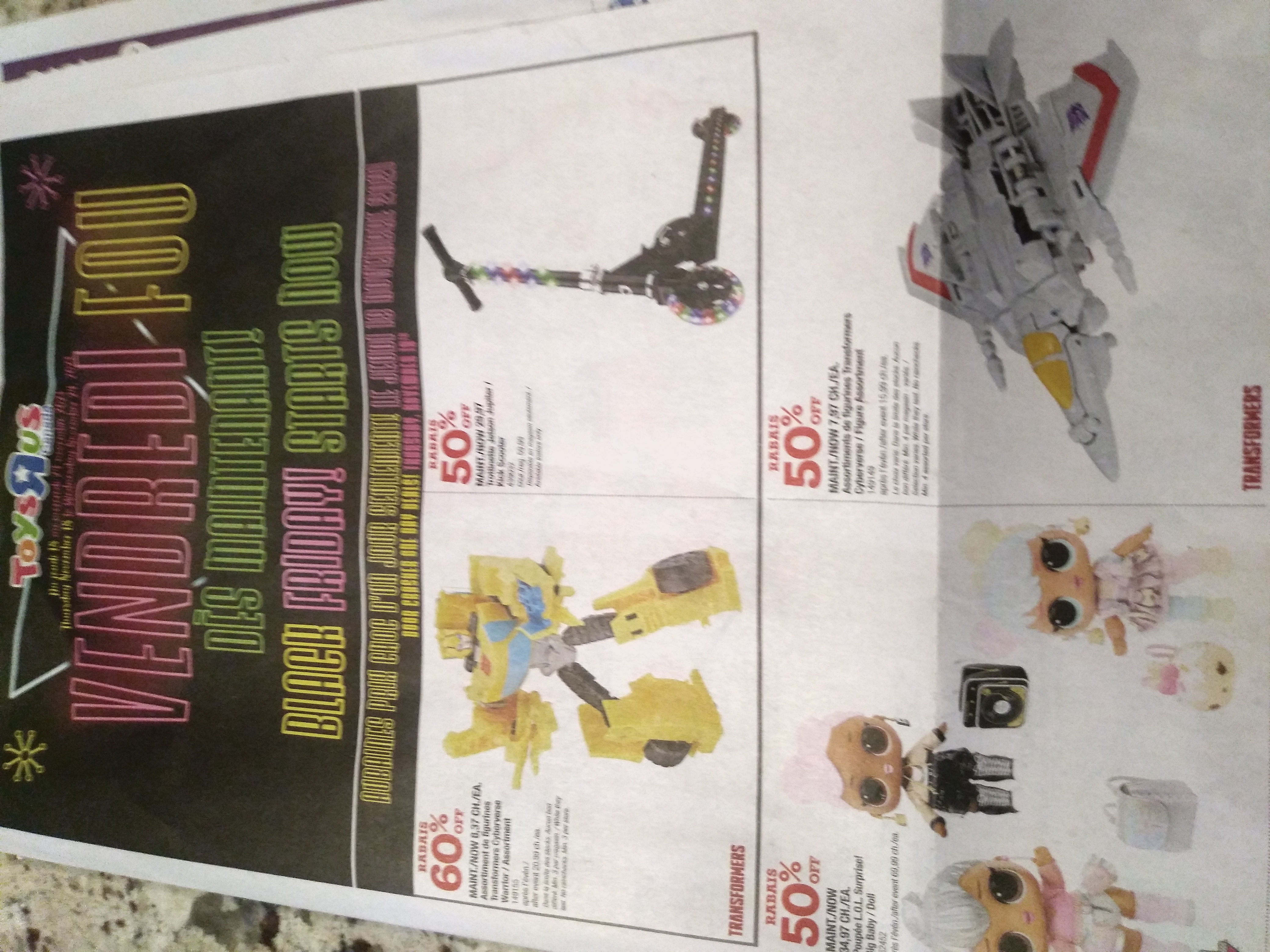 Transformers are the Main Door Crasher Product of Toysrus Canada's 2021 Black Friday Sale