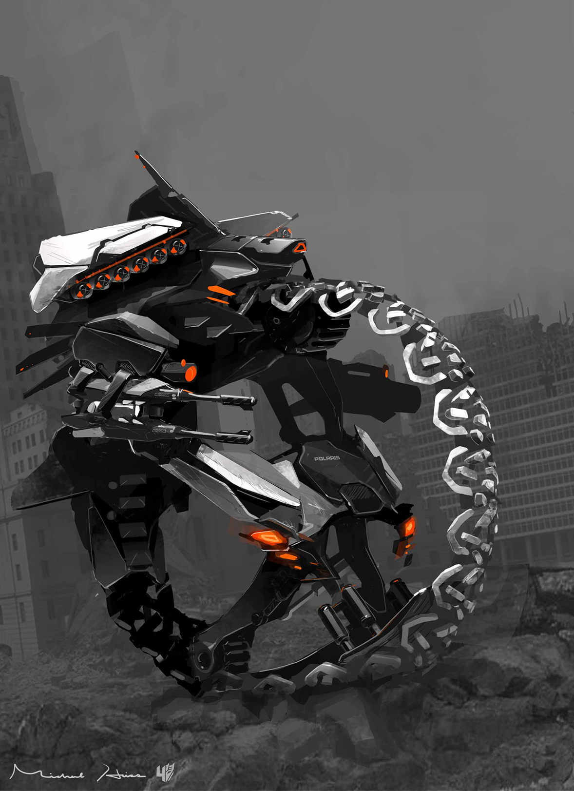 Transformers: Age of Extinction Concept Art from Michael Hritz