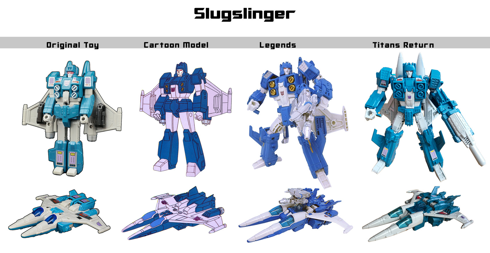 Hasbro / Takara Comparison Charts for Bumblebee, Slugslinger, Perceptor and Octane
