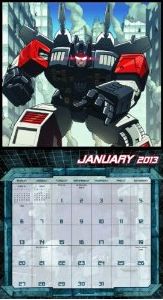 2013 Transformers Wall Calendar Preview and Pre-Order