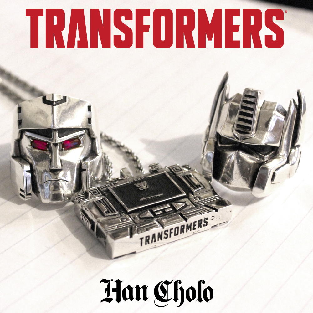 Transformers x Han Cholo Officially Licensed G1 Jewelry Line