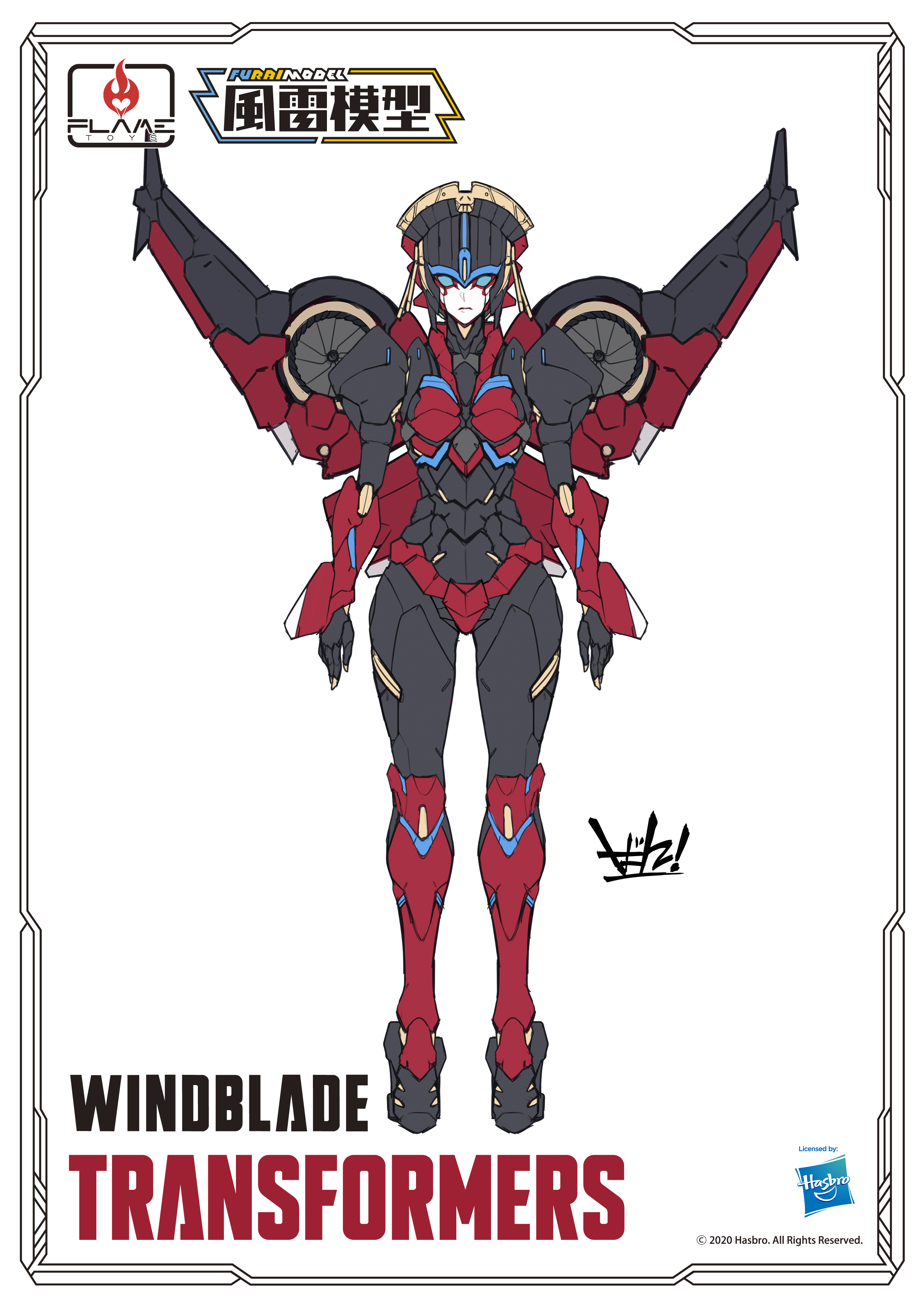 Flame Toys Reveal Updated Windblade Design