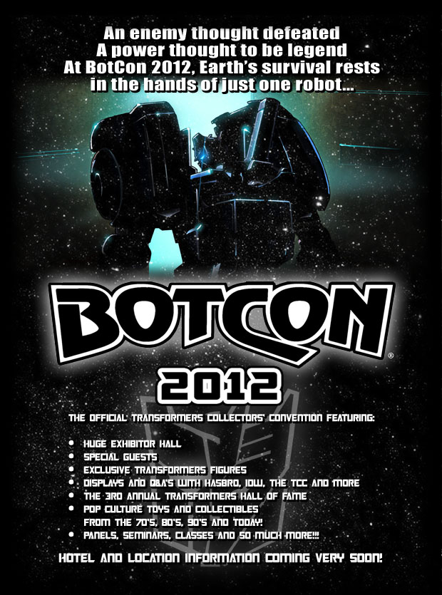 BotCon 2012 Teaser Website Online