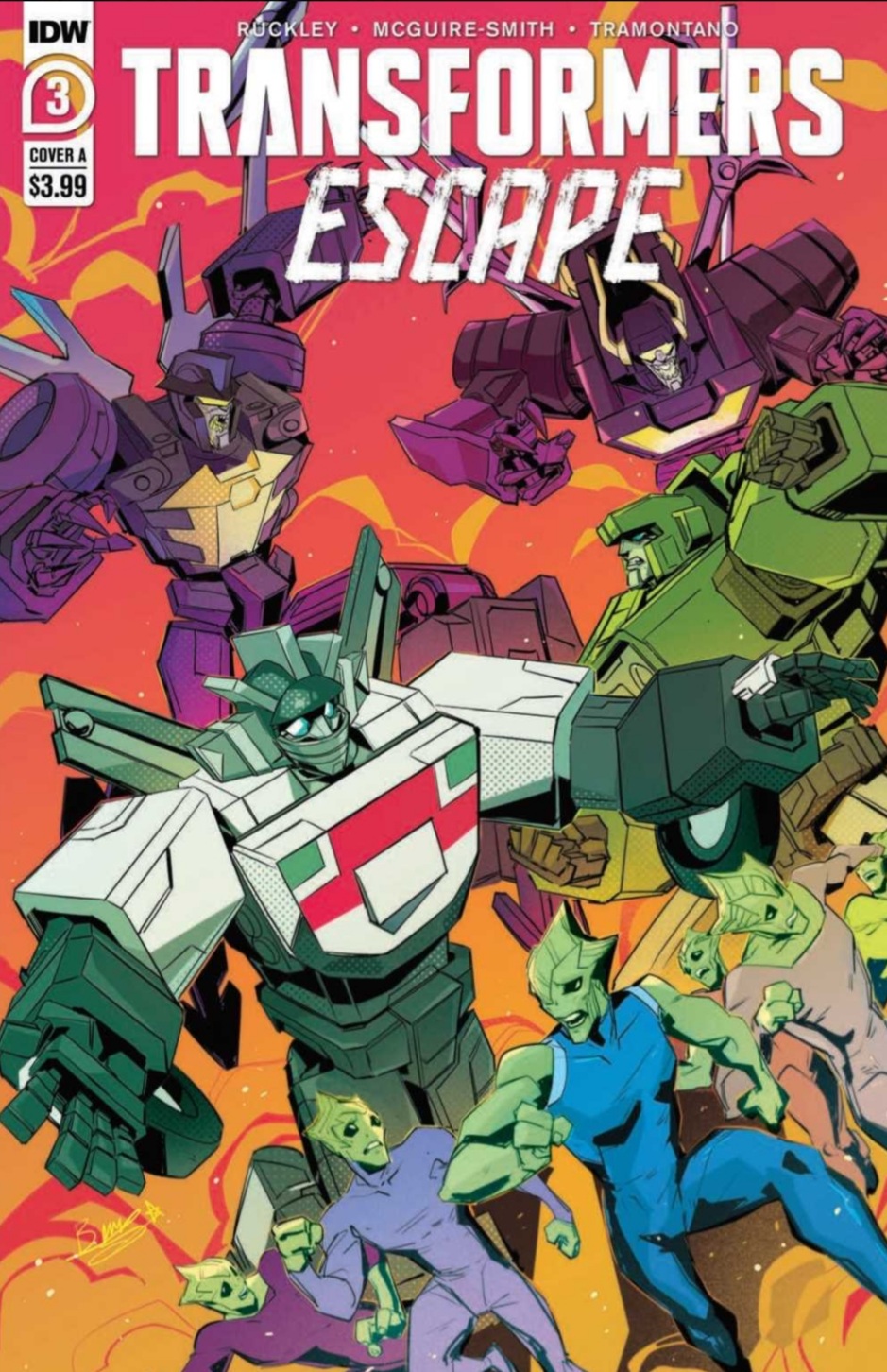 5 Page Preview of IDW Transformers: Escape Issue #3