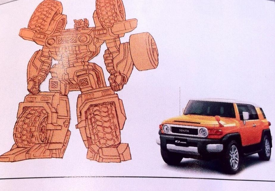Scans of Takara Tomy Toyota FJ Cruiser Optimus Prime