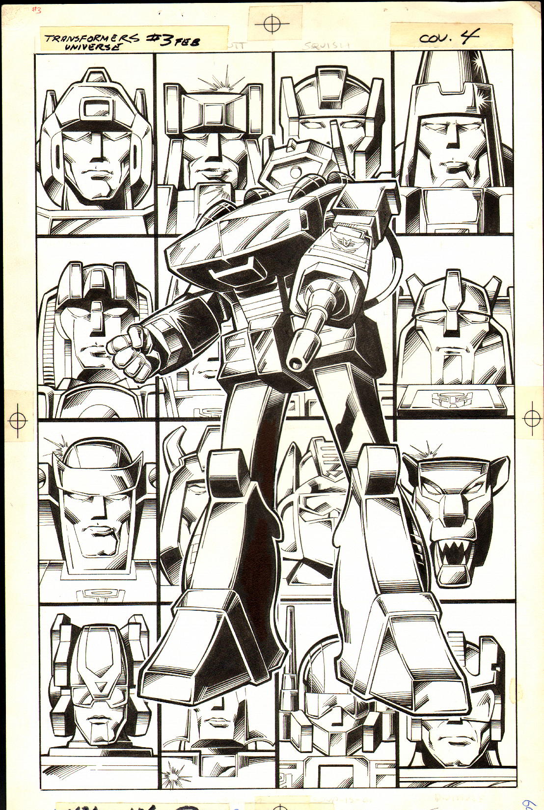 Marvel Transformers Comic Original Art for Sale